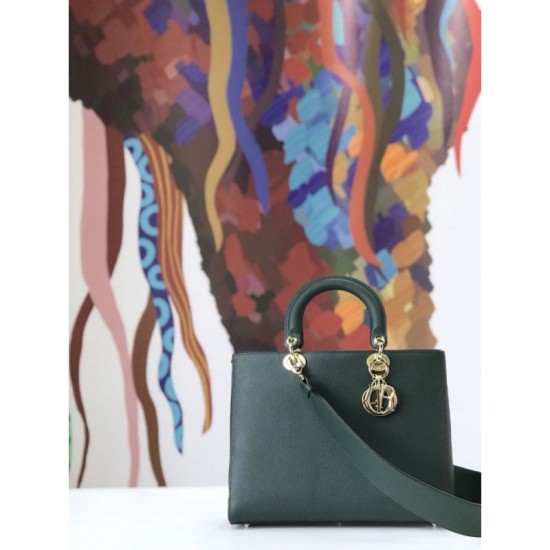 Replica Christian Dior Large Diorissimo Tote Bag M0584 Green