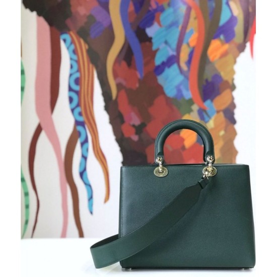 Replica Christian Dior Large Diorissimo Tote Bag M0584 Green