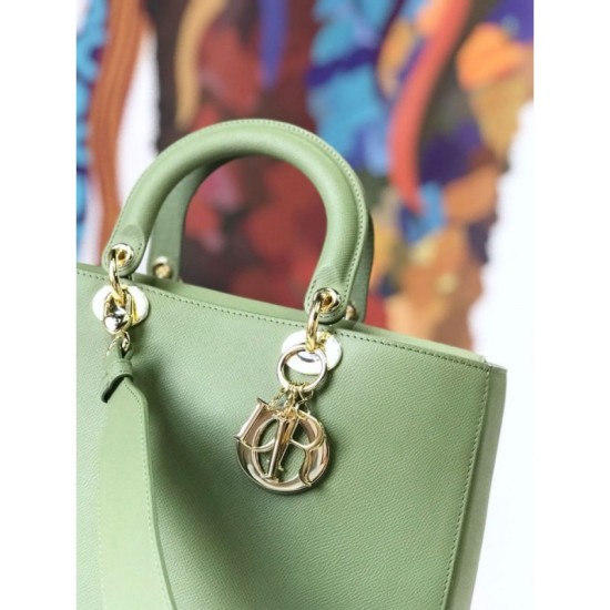 Replica Christian Dior Large Diorissimo Tote Bag M0584 Light Green