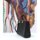Replica Christian Dior Large Lady Dior Supple Tote Bag M0584 Black Gold