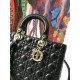 Replica Christian Dior Large Lady Dior Supple Tote Bag M0584 Black Gold