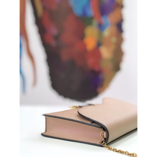 Fake Christian Dior Saddle Woc Chain Bag M5620 Apricot Replica