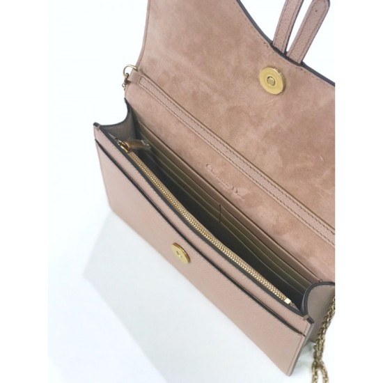 Fake Christian Dior Saddle Woc Chain Bag M5620 Apricot Replica