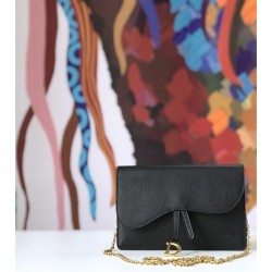 Replica Christian Dior Saddle Woc Chain Bag M5620 Black Replica Christian Dior Saddle Woc Chain Bag M5620 Black