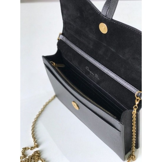 Replica Christian Dior Saddle Woc Chain Bag M5620 Black