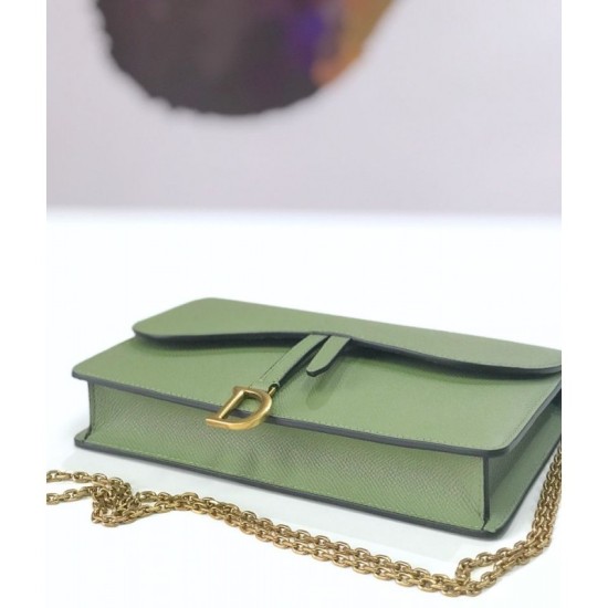 Replica Christian Dior Saddle Woc Chain Bag M5620 Green