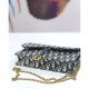 Replica Christian Dior Oblique Saddle Woc Chain Bag M5620 Black