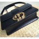 Fake Christian Dior 30 Montaigne Flap Bag Black Replica