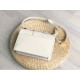 Fake Christian Dior 30 Montaigne Flap Bag White Replica
