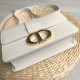 Fake Christian Dior 30 Montaigne Flap Bag White Replica