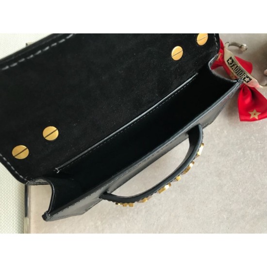 Fake Christian Dior Diorevolution Flap Bag S9002 Black Replica