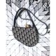 Fake Christian Dior Oblique Saddle Belt Bag Black Replica
