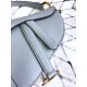 Replica Christian Dior Mini Saddle Calfskin Bag Light Blue
