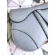 Replica Christian Dior Mini Saddle Calfskin Bag Light Blue