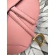 Replica Christian Dior Mini Saddle Calfskin Bag Pink