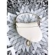 Fake Christian Dior Mini Saddle Calfskin Bag White Replica