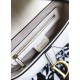 Fake Christian Dior Mini Saddle Calfskin Bag White Replica