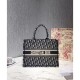 Replica Christian Dior Small Book Tote Bag Dark Blue