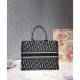 Replica Christian Dior Small Book Tote Bag Dark Blue