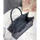 Replica Christian Dior Small Book Tote Bag Dark Blue