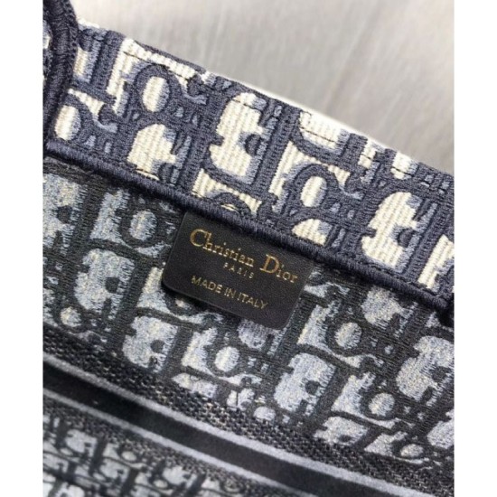 Replica Christian Dior Small Book Tote Bag Dark Blue