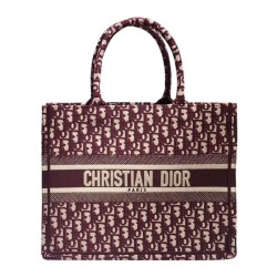 Replica Christian Dior Small Book Tote Bag Red