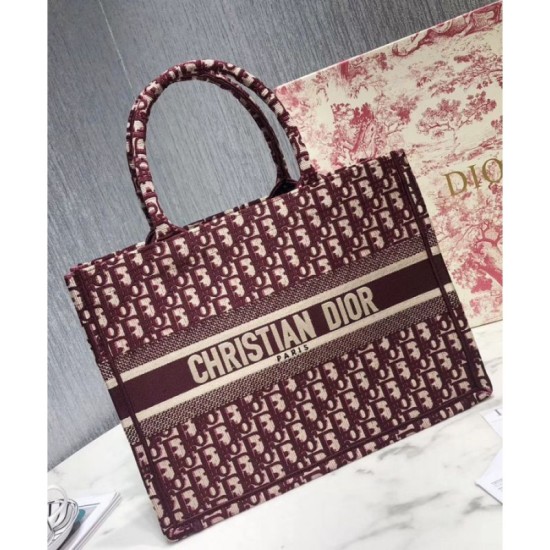 Replica Christian Dior Small Book Tote Bag Red