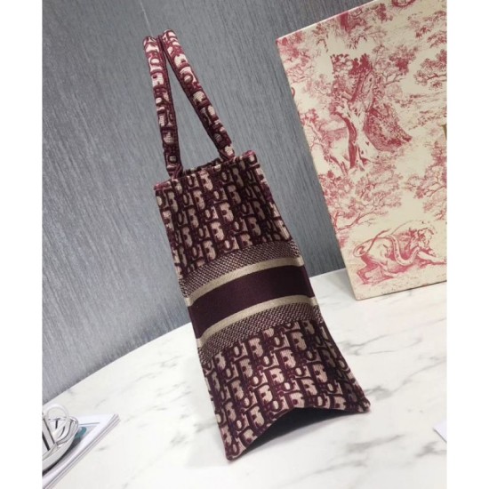 Replica Christian Dior Small Book Tote Bag Red