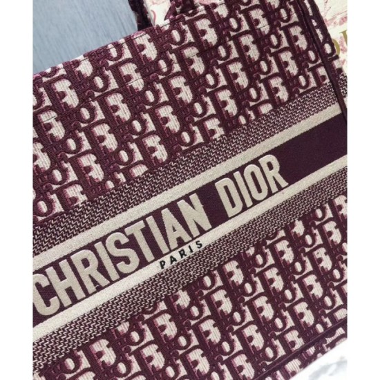 Replica Christian Dior Small Book Tote Bag Red