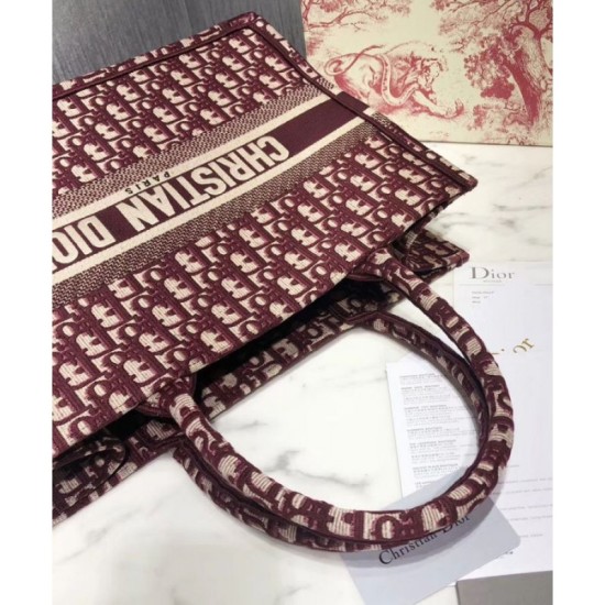 Replica Christian Dior Small Book Tote Bag Red
