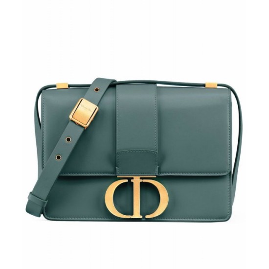 Fake Christian Dior 30 Montaigne Flap Bag Blue Replica