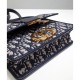 Fake Christian Dior 30 Montaigne Flap Bag Dark Blue Replica