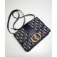 Fake Christian Dior 30 Montaigne Flap Bag Dark Blue Replica