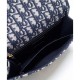 Fake Christian Dior 30 Montaigne Flap Bag Dark Blue Replica