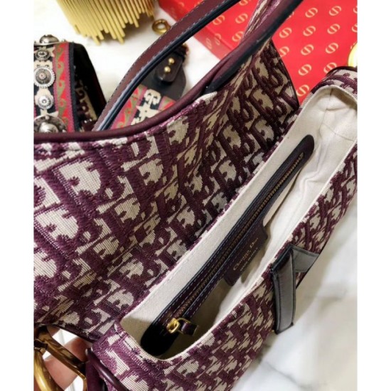 Fake Christian Dior Saddle Bag M0446 Red Replica