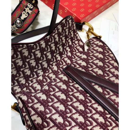 Fake Christian Dior Saddle Bag M0446 Red Replica
