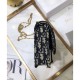 Replica Christian Dior Saddle long wallet with flap S5614 Dark Blue
