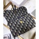 Replica Christian Dior Saddle long wallet with flap S5614 Dark Blue
