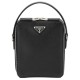 Replica Prada Brique Saffiano leather bag 2VH066 Black