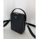 Replica Prada Brique Saffiano leather bag 2VH066 Black