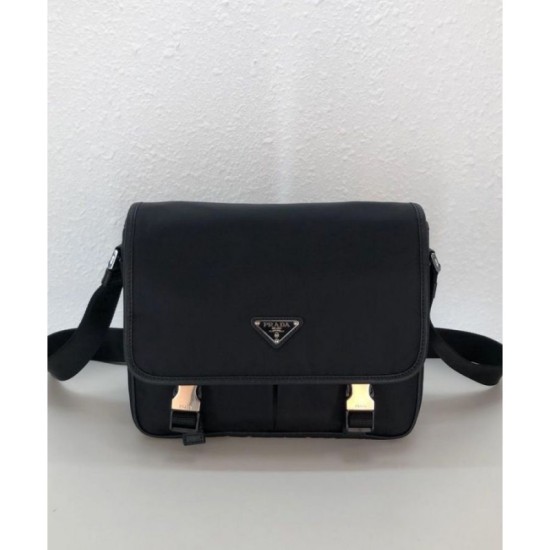 Fake Prada Nylon shoulder bag 2VD769 Black Replica