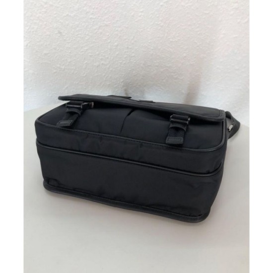 Fake Prada Nylon shoulder bag 2VD769 Black Replica