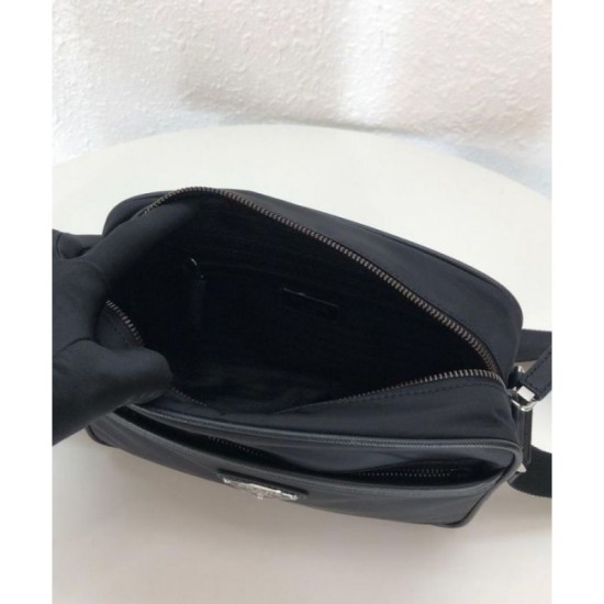 Replica Prada Nylon shoulder bag 2VH048 Black