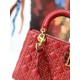 Replica Christian Dior Supple Lady Dior Bag Red