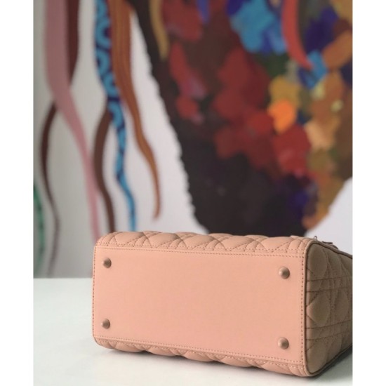 Replica Christian Dior Lady Dior Ultra-Matte Bag Apricot