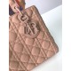 Replica Christian Dior Lady Dior Ultra-Matte Bag Apricot