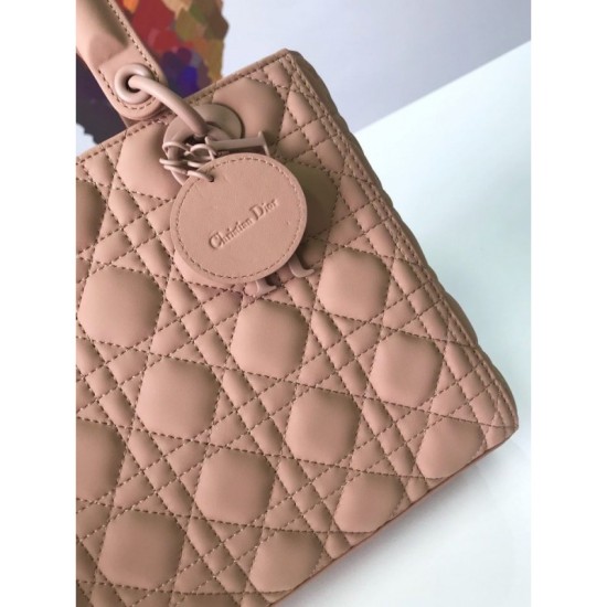 Replica Christian Dior Lady Dior Ultra-Matte Bag Apricot