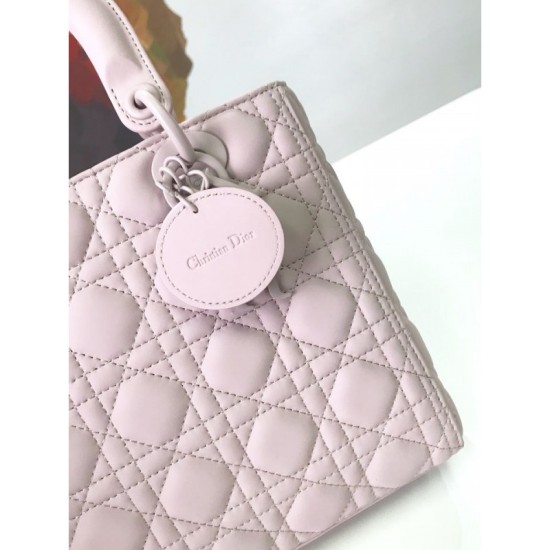 Replica Christian Dior Lady Dior Ultra-Matte Bag Pink
