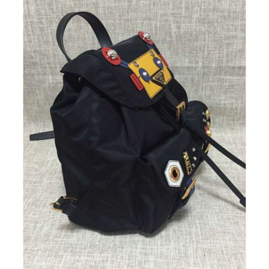 Replica Prada Robot Small Two-Pocket Backpack 1BZ677 Yellow