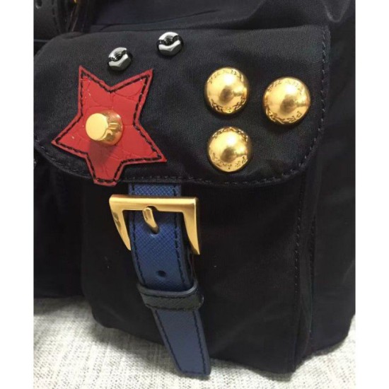 Replica Prada Robot Small Two-Pocket Backpack 1BZ677 Yellow